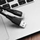 Кабель USB <-> USB Type-C, Hoco Quick 5A, Black, 1 м (X22)
