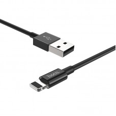 Кабель USB <-> Lightning, Hoco Skilled charged, 1 m, X23, Black