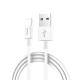 Кабель USB <-> Lightning, Hoco Skilled charged, 1 m, X23, White