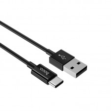 Кабель USB <-> USB Type-C, Hoco Skilled charged, Black, 1 м (X23)