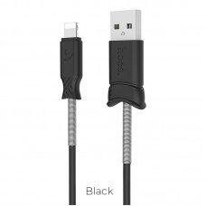 Кабель USB <-> Lightning, Hoco Pisces charged, 1 m X24, Black