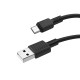 Кабель USB <-> microUSB, Hoco Superior style charged, Black, 1 м (X29)