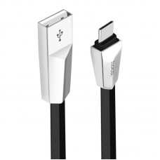 Кабель USB <-> USB Type-C, Hoco Rhobmus, Black, 1.2 м (X4)