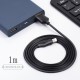 Кабель USB <-> Lightning, Hoco X6 Khaki, Black, 1 m