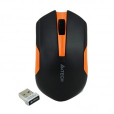 Мышь A4Tech G3-200N, Black/Orange, USB, беспроводная, оптическая (сенсор V-Track), 1000 dpi