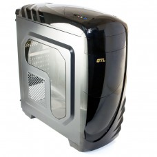Корпус GTL Gaming K2-GTS Black, 450W, 120mm fan Blue