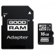 Карта памяти microSDHC, 16Gb, Class10 UHS-I, Goodram, SD адаптер (M1AA-0160R12)