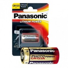 Батарейка CR123A, літієва, Panasonic, 1 шт, 3V, Blister (CR123AL/1BP)