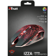 Миша Trust GXT 105 Izza Illuminated Gaming, Black, USB, оптична, 800/1200/1600/2400 dpi (21683)