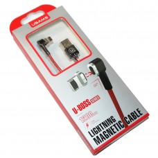 Кабель USB <-> Lightning, Usams Magnet Cable Boss Series, 1 m, US-SJ148, Red