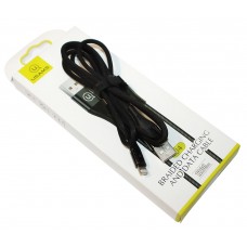 Кабель USB <-> Lightning, Usams braided data cable, 1.2 m, US-SJ208 U4, Black