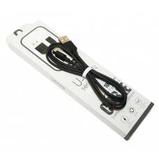 Кабель USB <-> microUSB, Usams U Turn Serie, Black, 1 м (US-SJ098)