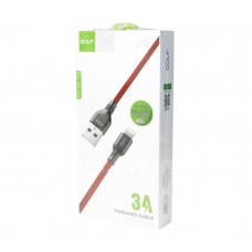 Кабель USB <-> Lightning, Golf, 1.2 m, GC-62i, Red
