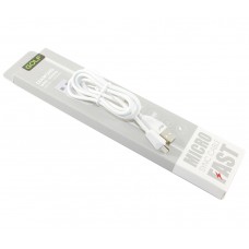 Кабель USB <-> microUSB, Golf Diamond, White, 1 м (GC-27m)