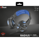 Наушники Trust GXT 350 Radius 7.1 Surround Gaming, Black/Blue, USB (22052)