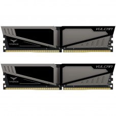 Пам'ять 16Gb x 2 (32Gb Kit) DDR4, 2400 MHz, Team T-Force Vulcan, Gray (TLGD432G2400HC15BDC01)