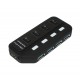 Концентратор USB 3.0, 4 ports, Black, з перемикачами, підтримка до 2TB, 5Gb/s, кабель 0,6м