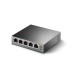 Коммутатор TP-LINK TL-SG1005P 5 LAN 10/100/1000 Mb, Unmanaged, стальной корпус