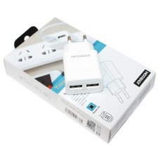 Сетевое зарядное устройство Joyroom, White, 2xUSB, 2.A (L-L221)