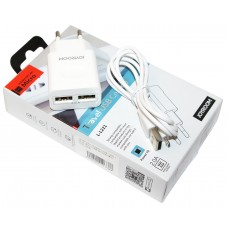 Мережевий зарядний пристрій Joyroom, White, 1xUSB, 2A + кабель USB <-> microUSB (L-L221)
