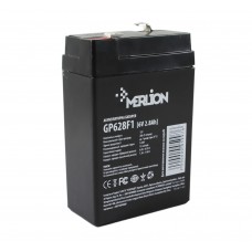 Батарея для ИБП 6В 2.8Ач Merlion AGM GP628F1, 6V 2.8Ah, 67х35х100 мм
