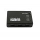 Спліттер HDMI з пультом ДК IR, 1080Р, 1,4 версія, 1=>5 портів, Blister (YT-PS HDMI1=>5+RK)