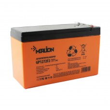 Батарея для ИБП 12В 7.2Ач Merlion, GP1272F2 PREMIUM, ШхДхВ 65х151х100, Orange