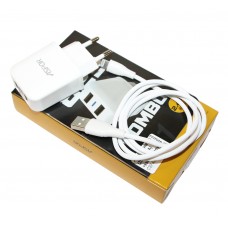 Мережевий зарядний пристрій Aspor A829 White, 2xUSB, 2.4A, кабель Lightning