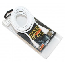 Кабель USB - micro USB 2 м Aspor White, 2.1A (AC-01 Plus)