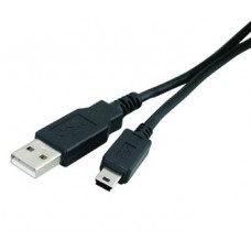 Кабель USB - mini USB 1.8 м ATcom Black, феритовий фільтр