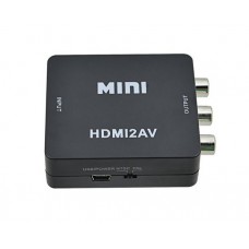 Конвертер HDMI (папа) на AV/RCA/CVBS 20cm, STLab U-995 Black
