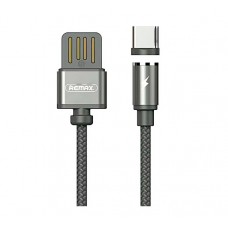 Кабель USB <-> USB Type-C, Remax RC-095a, магнітний, Gravity series, Grey