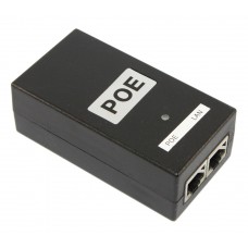 PoE адаптер 24V 1A (24Вт) с портами Ethernet 10/100/1000Мбит/с