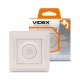 Димер Videx Binera, Cream, 600 Вт, 86x86 мм, IP20 (VF-BNDM600-CR)