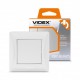 Выключатель одинарный Videx Binera, White, 86x86 мм, IP20 (VF-BNSW1-W)