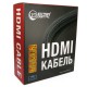 Кабель HDMI - HDMI, 15 м, Black/Red, V1.4b, Extradigital, позолочені конектори (KBH1614)