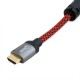 Кабель HDMI - HDMI, 15 м, Black/Red, V1.4b, Extradigital, позолочені конектори (KBH1614)
