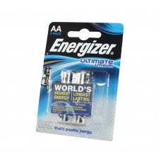 Батарейка AA (R6), солевая, Energizer Ultimate, 2 шт, 1.5V, Blister Box