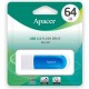 USB Flash Drive 64Gb Apacer AH23A White/Blue (AP64GAH23AW-1)