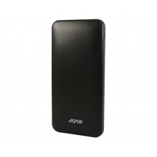 Универсальная мобильная батарея 5000 mAh, Aspor A337 Ultrathin (1.0A, 2USB) Black