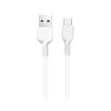 Кабель USB <-> USB Type-C, Hoco X13 Easy charged, White, 1 м