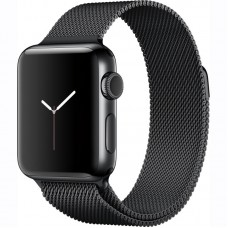 Apple Watch Series 2 Sport 38mm Space Black Stainless Steel Case with Space Black Milanese (MNPE2FS)