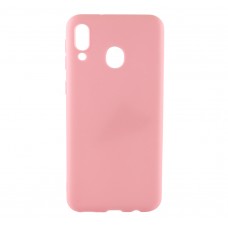 Накладка силіконова для смартфона Samsung M20, Soft case matte, Pink