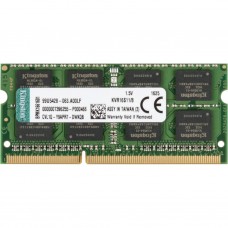 Память SO-DIMM, DDR3, 8Gb, 1600 MHz, Kingston, 1.35V, CL11 (KCP3L16SD8/8)