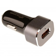 Автомобільний зарядний пристрій Grand-X, Black, 1 x USB, 3.0A, Quick Charge 3.0 (CH-27)