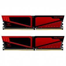 Пам'ять 16Gb x 2 (32Gb Kit) DDR4, 3000 MHz, Team T-Force Vulcan, Red (TLRED432G3000HC16CDC01)