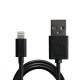 Кабель USB <-> Lightning, Grand-X, Black, 1м, 2.1A (PL01BS)