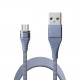 Кабель USB <-> microUSB, Grey, 1.2 м, 2.1A, Grand-X, (NM012GR)