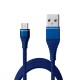 Кабель USB <-> microUSB, Blue, 1.2 м, 2.1A, Grand-X, (NM012BL)