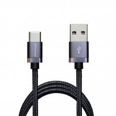 Кабель USB <-> USB Type-C, Grand-X, Black, 1 м, 3A (FC07B)
